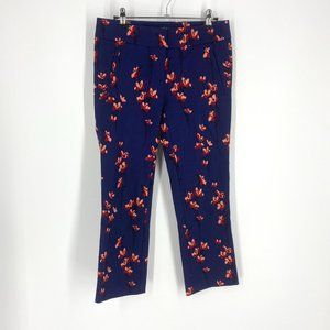 LOFT Ann Taylor | Floral Patterned Career Pants 0P